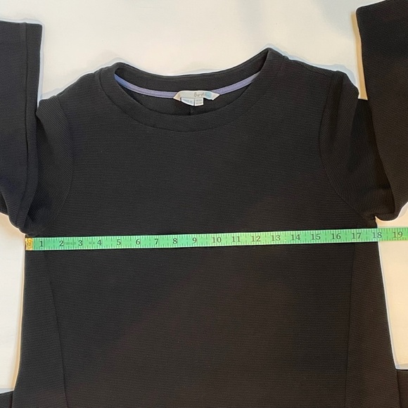Boden Ottoman Ribbed Knit Sheath A-Line Black Workwear Dress size US 6R - Picture 11 of 14